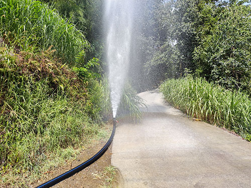 15天!宜宾筠连县团林苗族乡成功接通民生饮用水_fororder_主供水管道水压测试-摄影-杜云