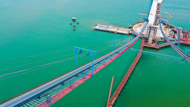 悬索桥用上最强“中国芯”！深中通道伶仃洋大桥主缆完成架设