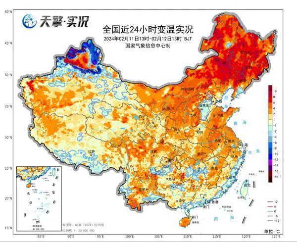 春节后寒潮或将影响中国大部分地区 局地降温18℃以上