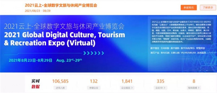 巨轮启航 再赴数字贸易蓝海 2021 云上全球数字文旅与休闲产业博览会正式开幕