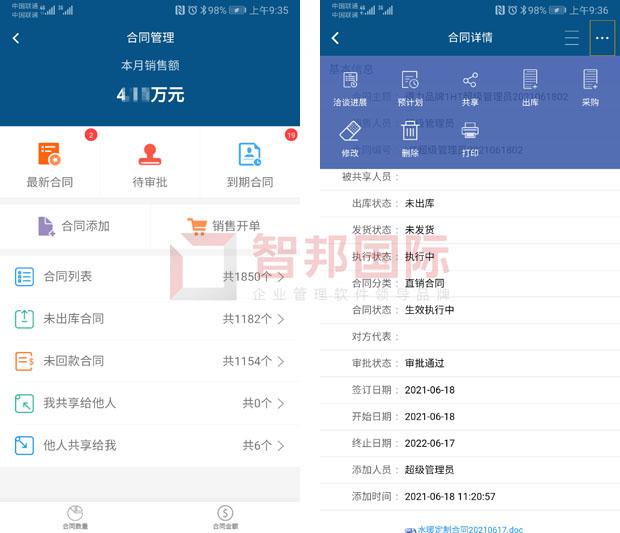 ALL in ONE！智邦国际ERP系统：一体化管理，自动化协同