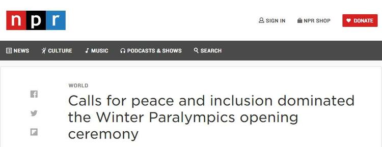The opening ceremony of the Beijing Winter Paralympics is amazing. Foreign media pay special attention to this detail_fororder_Picture 2