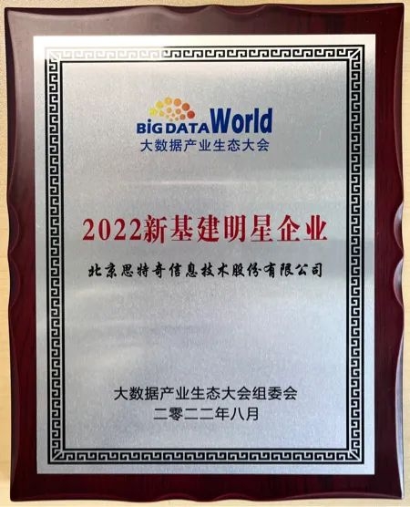 喜讯 思特奇荣获2022大数据产业生态大会多项大奖