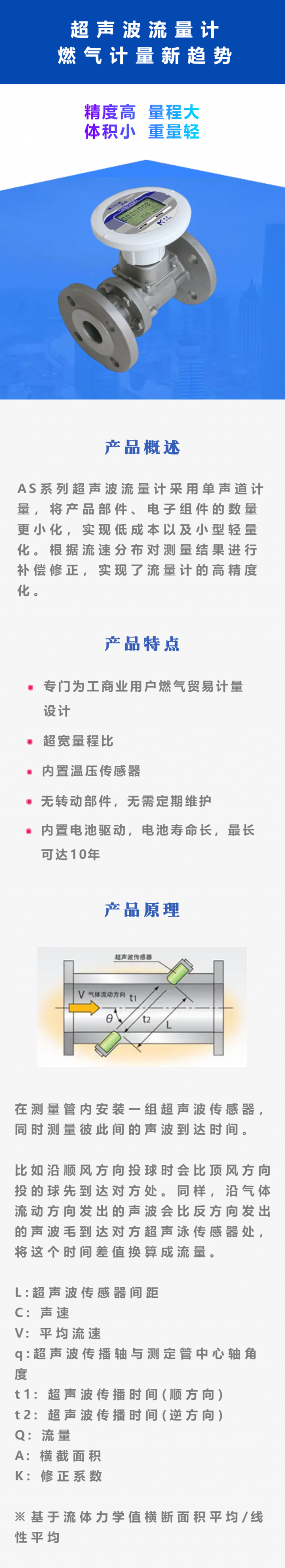 超声波流量计 燃气计量新趋势