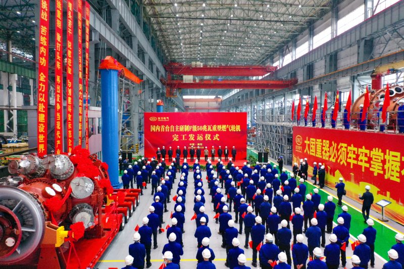 完工发运仪式现场。黄飞摄