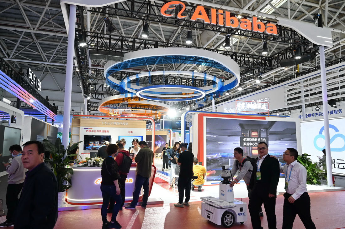 4月26日拍摄的第六届数字中国建设成果展览会现场。新华社记者 林善传 摄