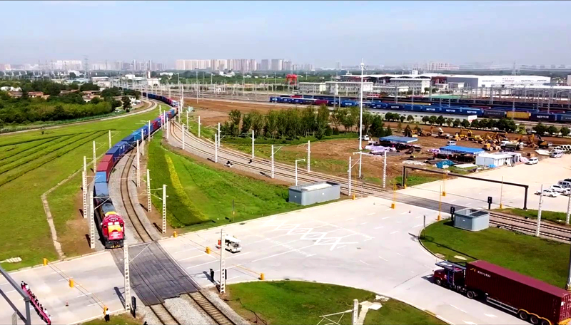 西安国际港站
。中国铁路西安局集团有限公司供图