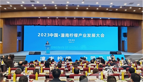 2023中国·潼南柠檬产业发展大会现场。华龙网 邓晨曦 摄